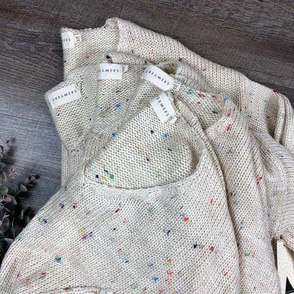 🔥DREAMERS Cotton Blend Oversized Cream Sweater - Picture 8 of 8
